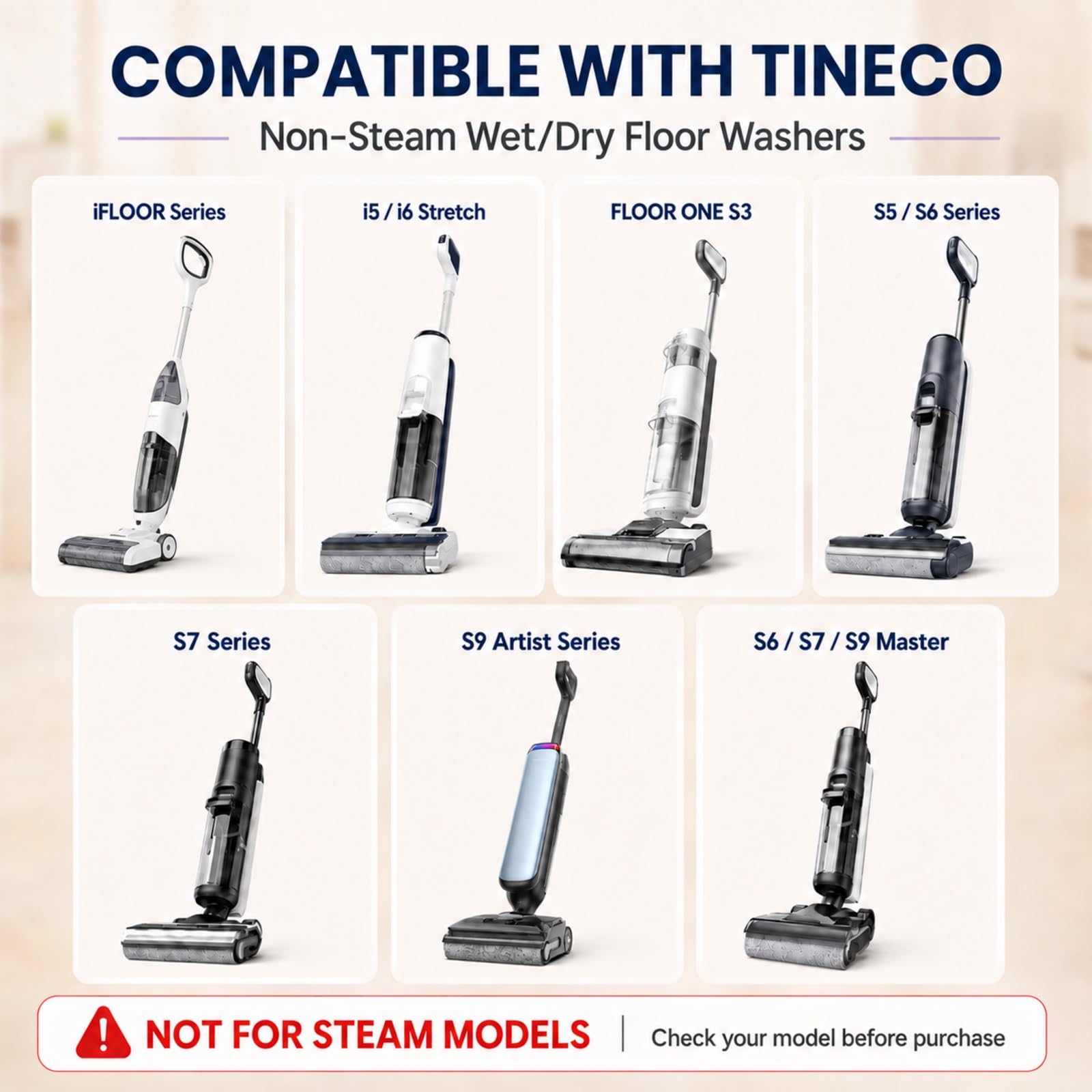Solución de Limpieza compatible con Tineco, 4 x 500 ml