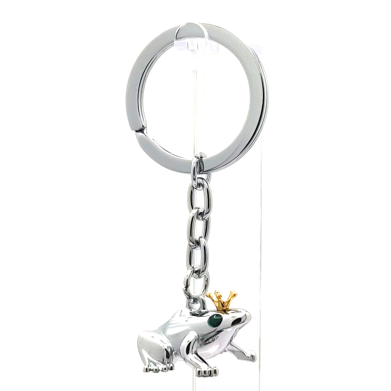 Amazon.co.jp: トロイカ キーリング、かえるの王様 王冠をかぶった