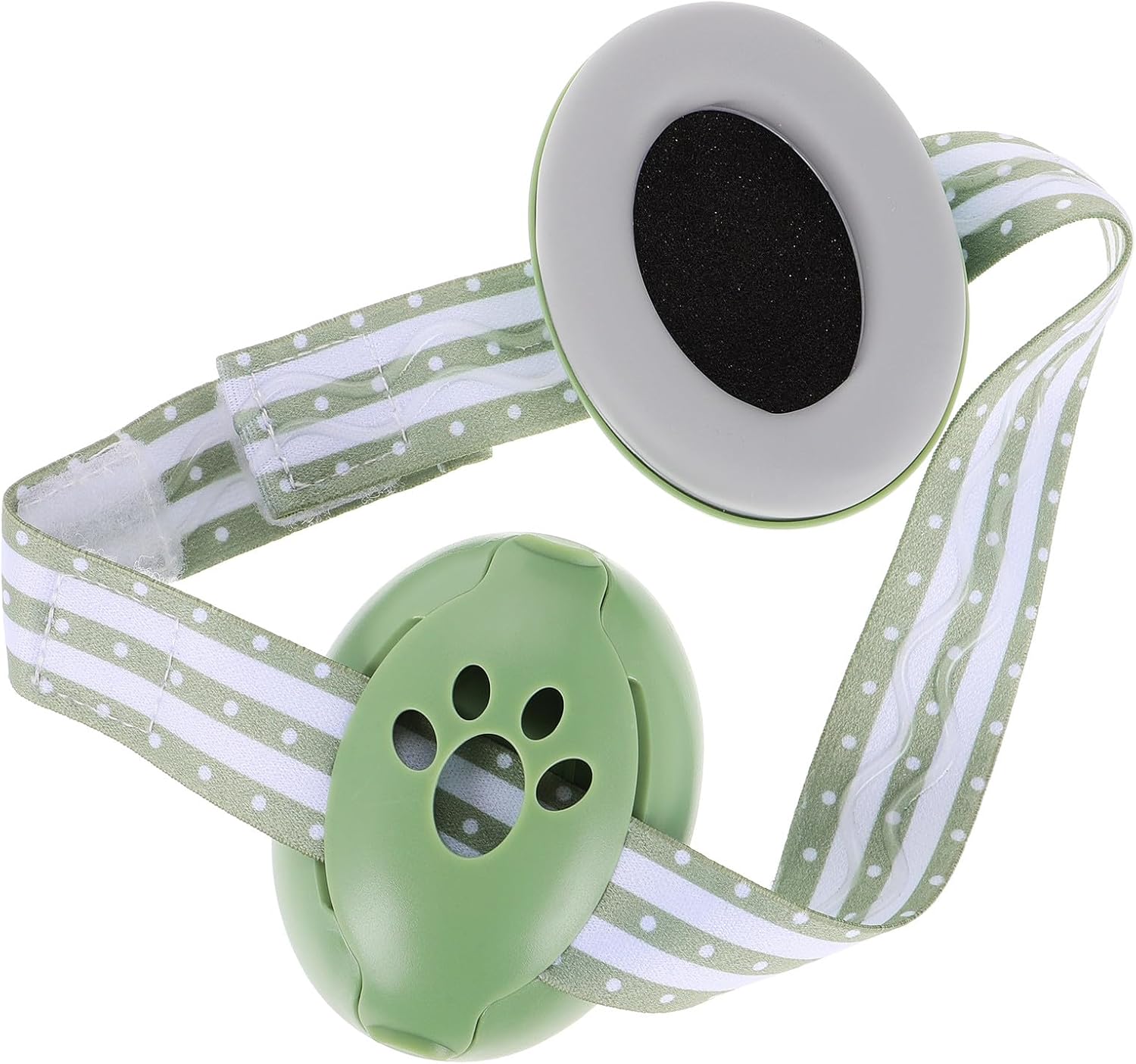 Ear Muffs for Sleeping and Noise Reduction, Hearing Protection Earmuffs Green Shell and Adjustable Strap, Comfortable Noise Cancelling and Babies