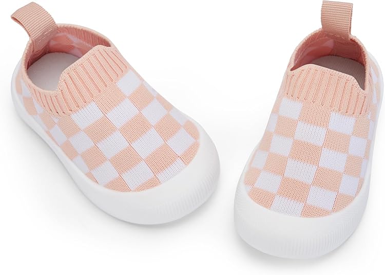 BACSAC Baby Toddler Unisex Infant Shoes Boys Girls Beige Mesh Breathable Non-Slip Soles 6-36 Months