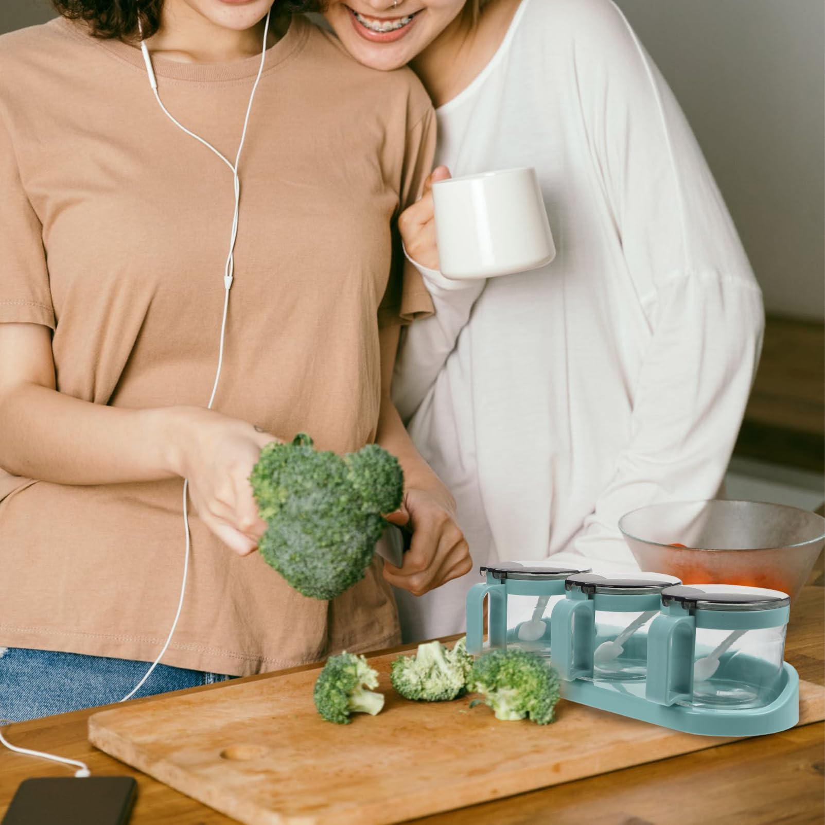 PartyKindom 1pezzi Scatola per Spezie in Vetro Contenitore per Condimenti da Cucina per Conservare Pepe Spezie in Polvere Facile da Pulire e Resistente
