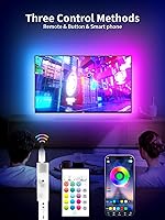 Vista 2 de LED Lights for TV, 19.68ft LED Backlights for 65-80in TV, RGB TV Backlight with Music Sync Bluetooth APP and Remote Control TV Lights Strip USB