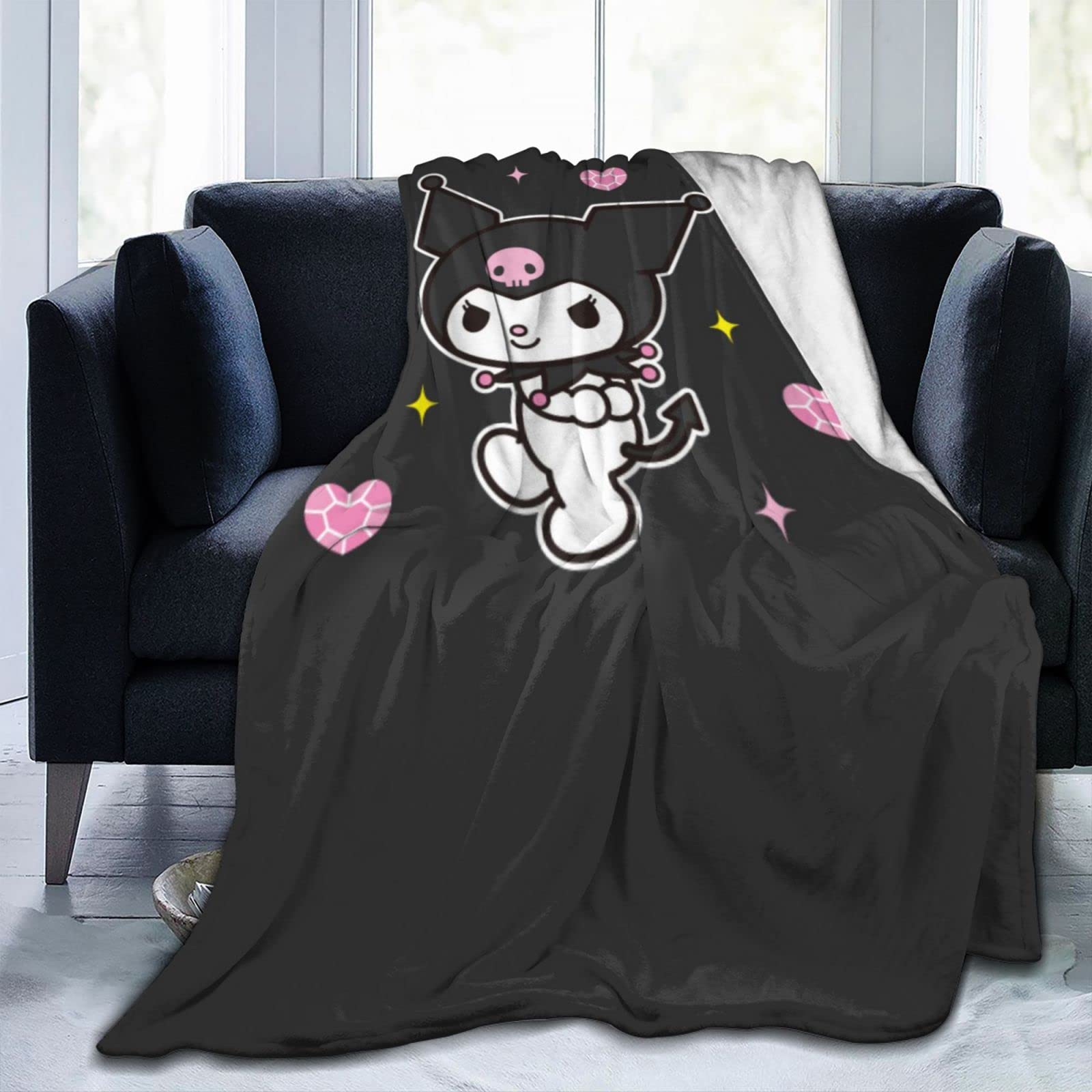 Amazon｜クロミ ちゃん ブランケット 毛布 ひざ掛け フランネル毛布