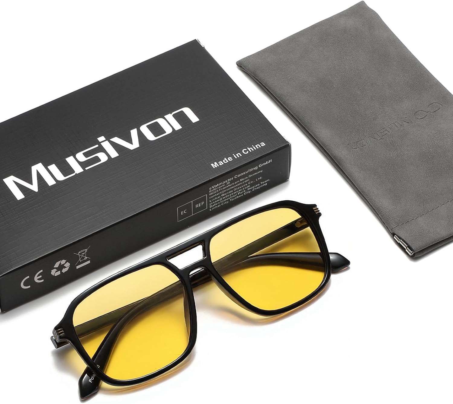 Large Night Vision Glasses for Driving Women Men - Anti Glare Night Driving Glasses - Image 6