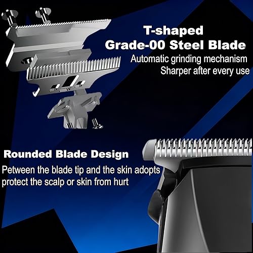 Miniatura 2 de Cortapelos para hombres, profesional, recargable, afeitadora eléctrica, sin cable y con cable, para el hogar, para cortar el cabello, nariz, cuerpo,