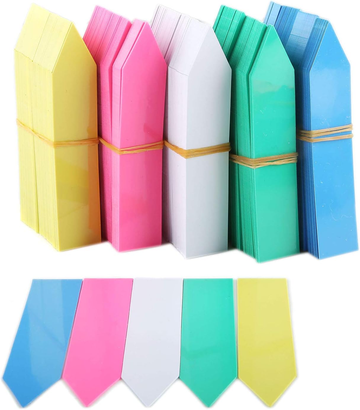 1000 Pcs 4 Inch Plastic Garden Plant Tags Nursery Garden Labels Markers Plant Stakes Waterproof Pot Labels, 5 Colors - Image 4