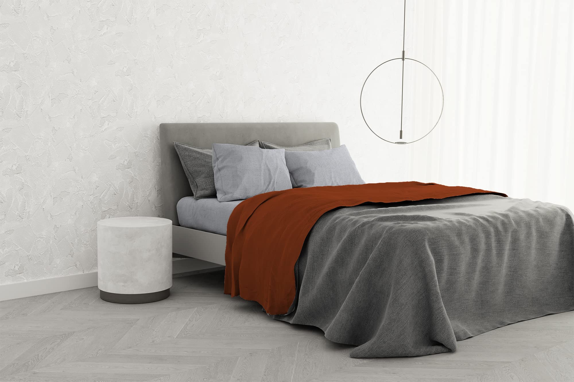 Parure de lit 100% coton Italian Bed Linen idéale pour sublimer votre chambre double au quotidien