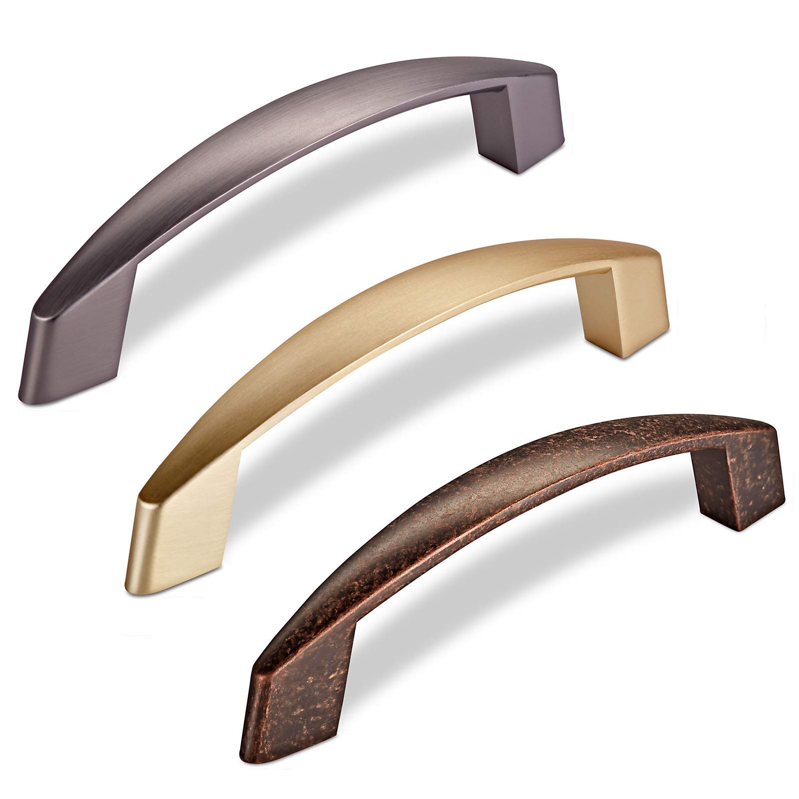 10 Maniglie Per Mobili THEA Effetto Acciaio Inox - Distanza Fori 128mm, Da SO-TECH - Foto 6