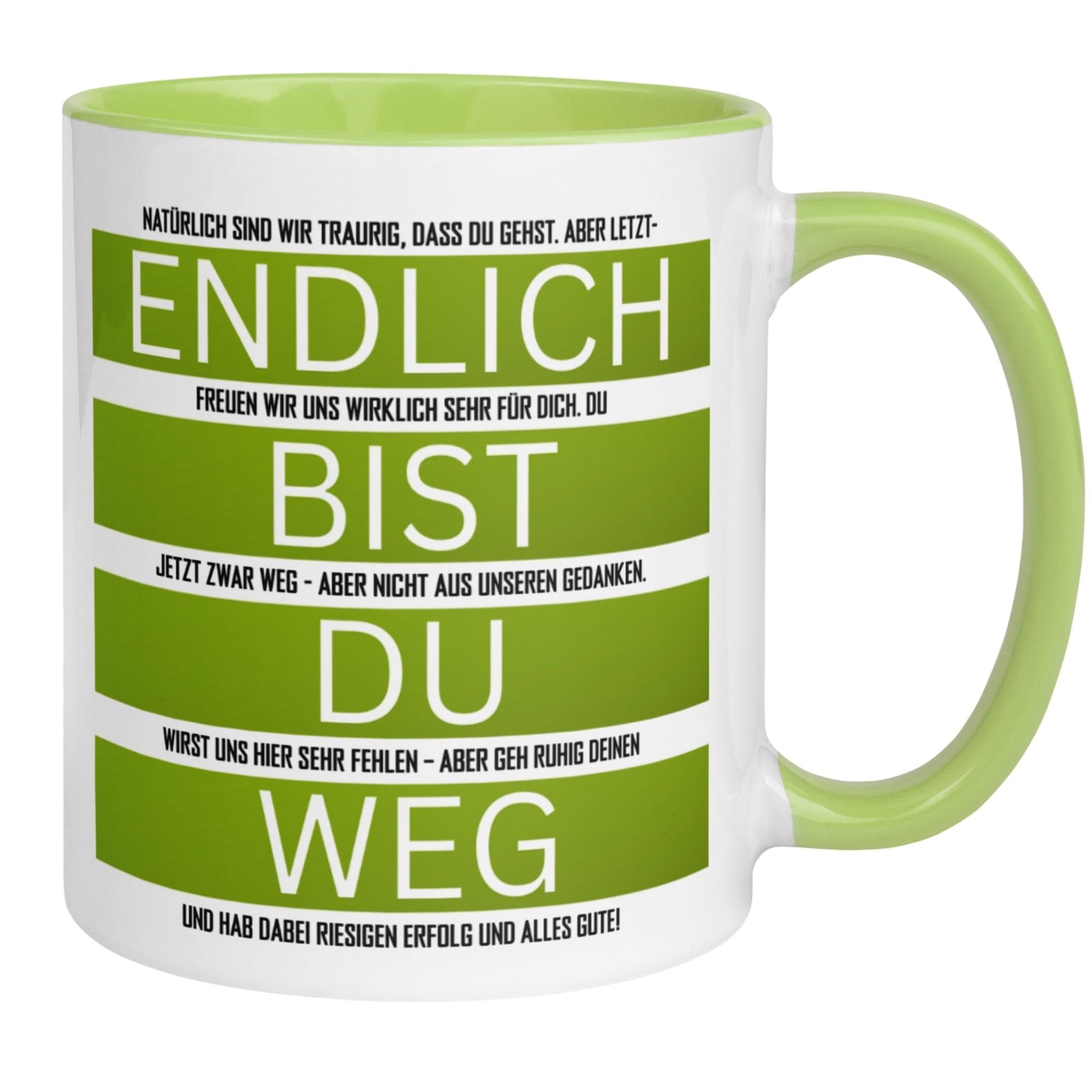 Lustige Abschiedstasse Mit Spruch – Geschenk Für Kollegen Zum Jobwechsel, 330 Ml