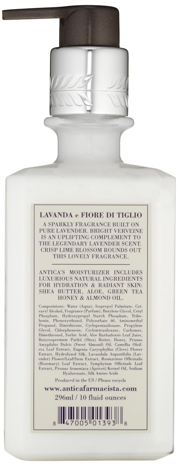 Antica Farmacista Body Moisturizer - Scented Moisturizing Lotion with Aloe Vera, Green Tea & Sweet Almond Oil - Luxury Gift for Any Occasion - Lavender & Lime Blossom, 10 fl oz - Image 2