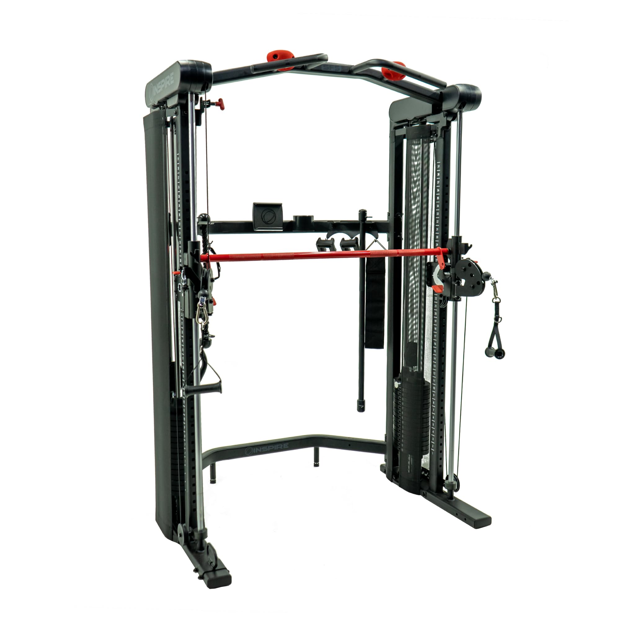 Inspire Fitness SF5 Smith Functional Trainer, Premium Home Gym - 2 x 165Lb Upgradeable Weight Stacks - Built-in Smith Machine - Accessory Package - Optional Free Weight Storage (SF5.1)