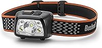 Vista 1 de Linterna de cabeza LED Bushnell Power+ 500L - Potencia flexible, resistente al agua, recargable, banda ajustable, modo rojo