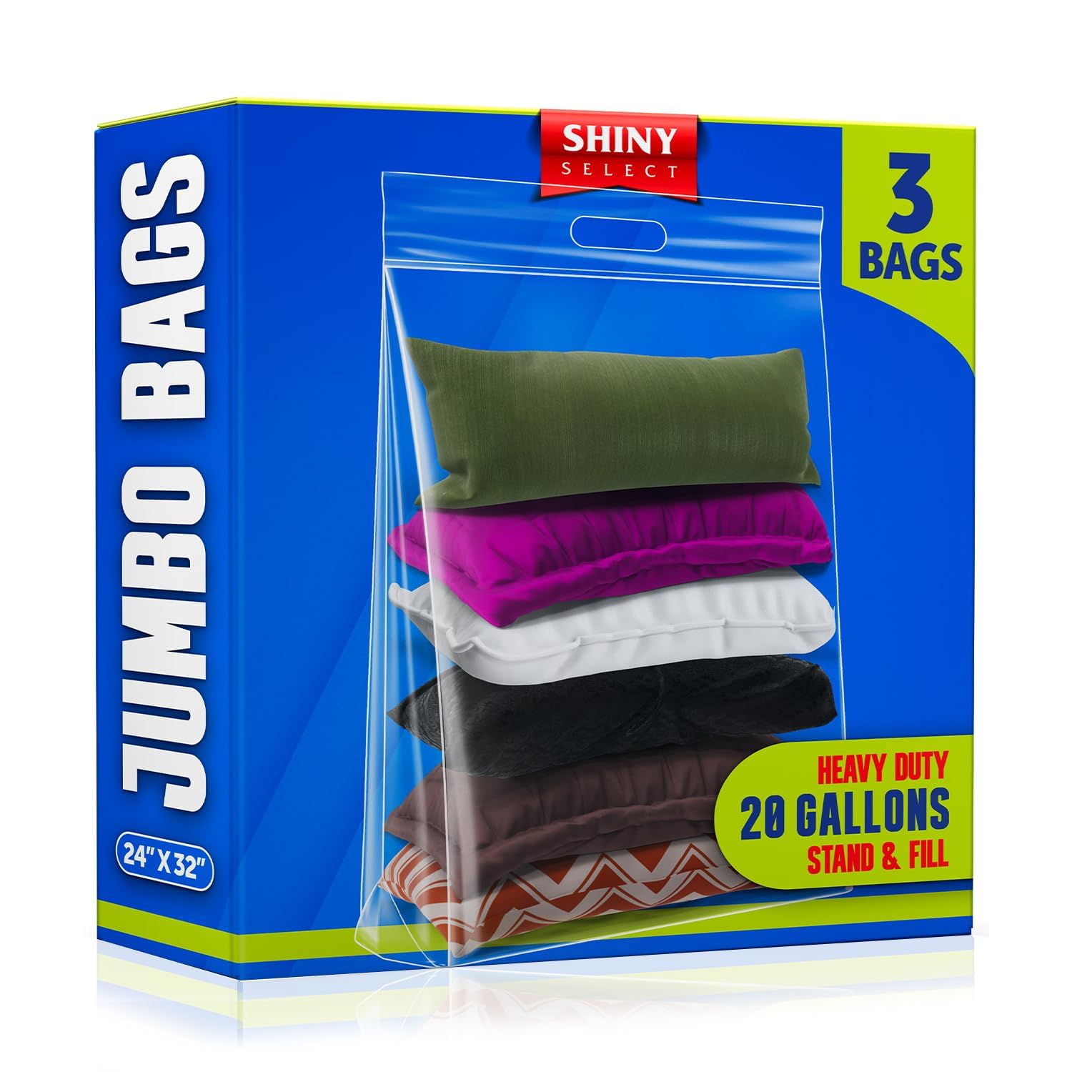 Amazon.com: Shiny Select 20 Gallon Jumbo Storage Bag with