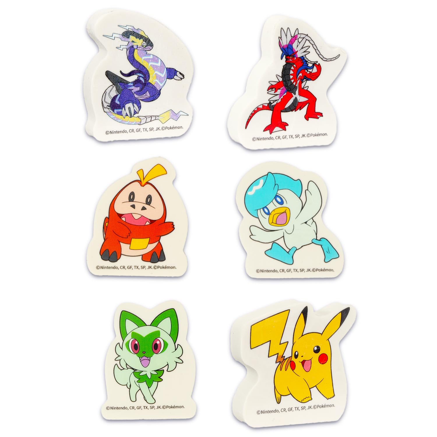 Amazon.co.jp: ポケモン消しゴム男の子セット - ピカチュウ、Quaxly 