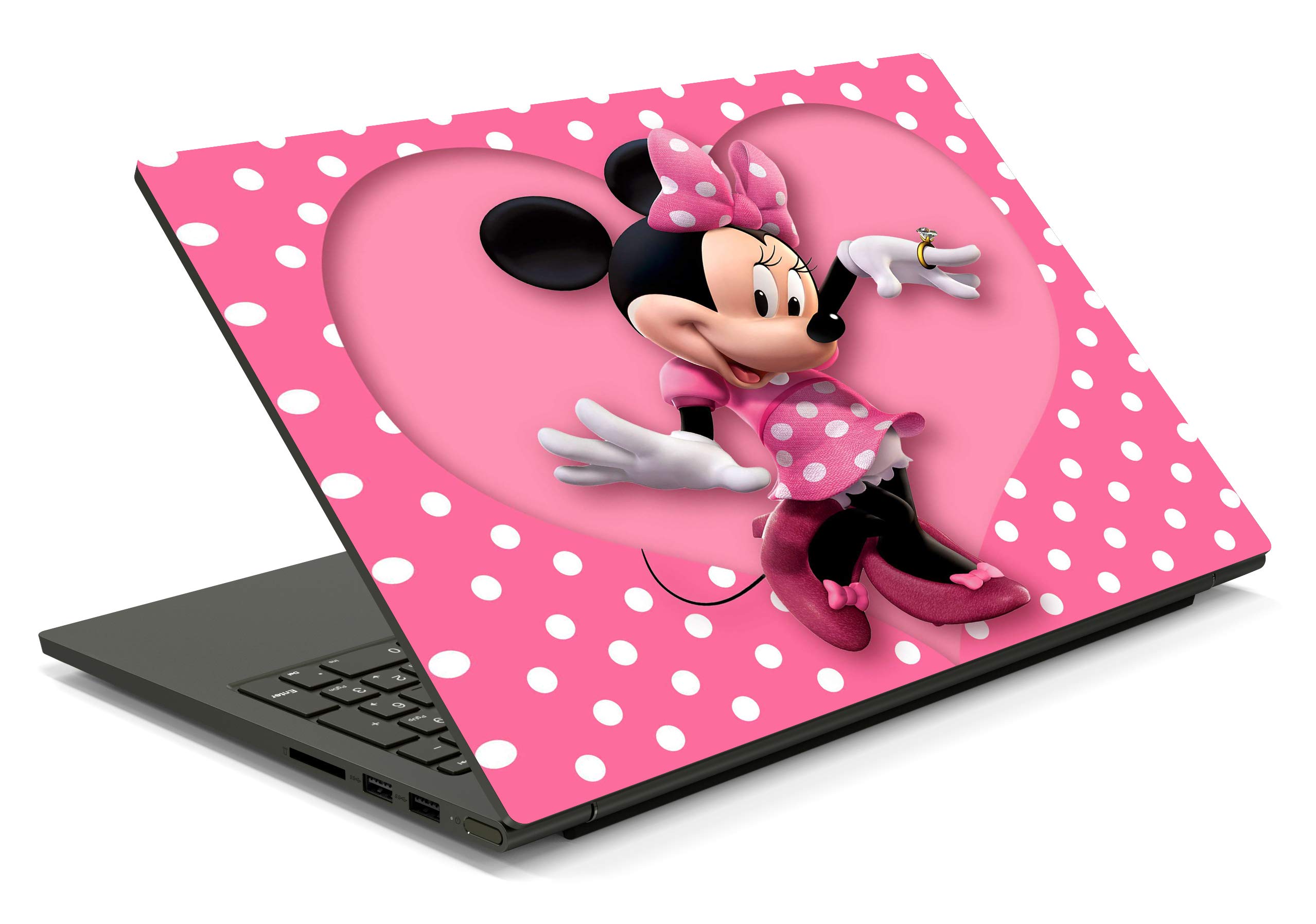 ISEE 360® Laptop Skin Cover Laminated Minnie Mouse Cartoons Stickers Girls Boys Kids Students Office Vinyl Printed Multicolored Floral Small HD Quality Sticker 15.6 Inches (B08NZHNG48) Amazon Price History, Amazon Price Tracker