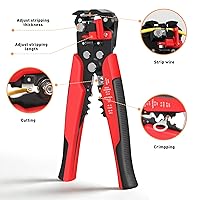 Vista 3 de Kit definitivo todo en uno de conectores de alambre de sellado con soldadura termorretráctil – pelacables, pistola de calor, Kuject 2000PCS