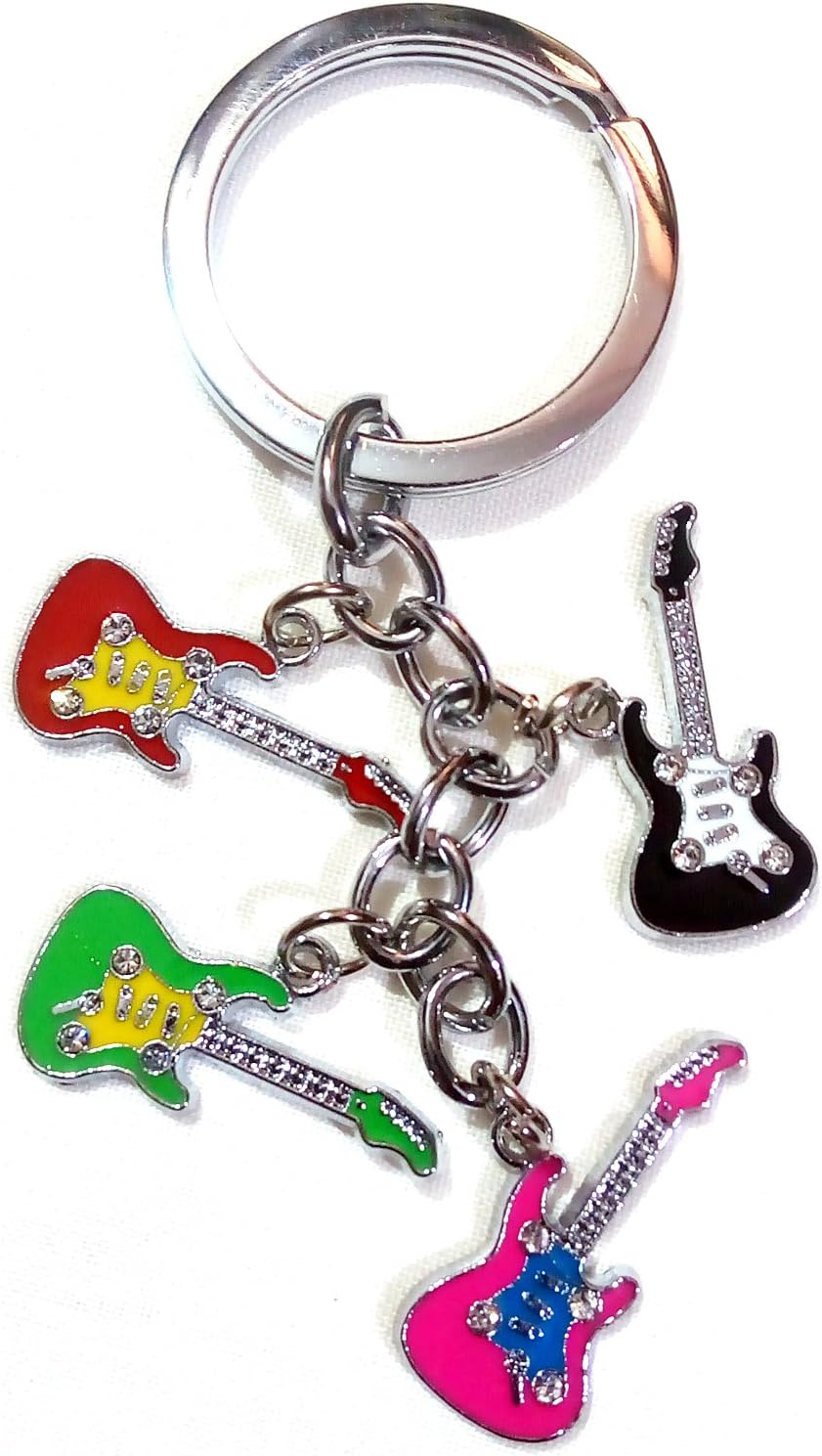 Cute Lovely Guitar Metal Keychain Collectible Gifting Item for Your Loved one B