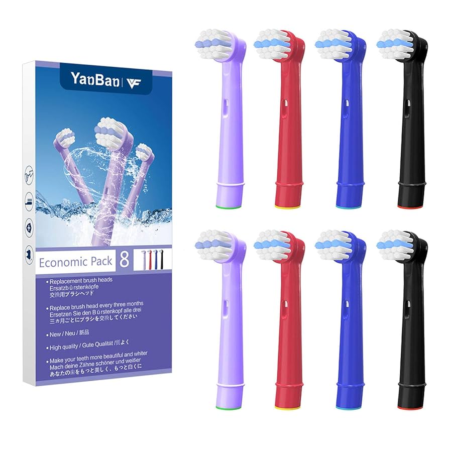 Amazon.co.jp: YanBan 電動歯ブラシ 替えブラシ ブラウン