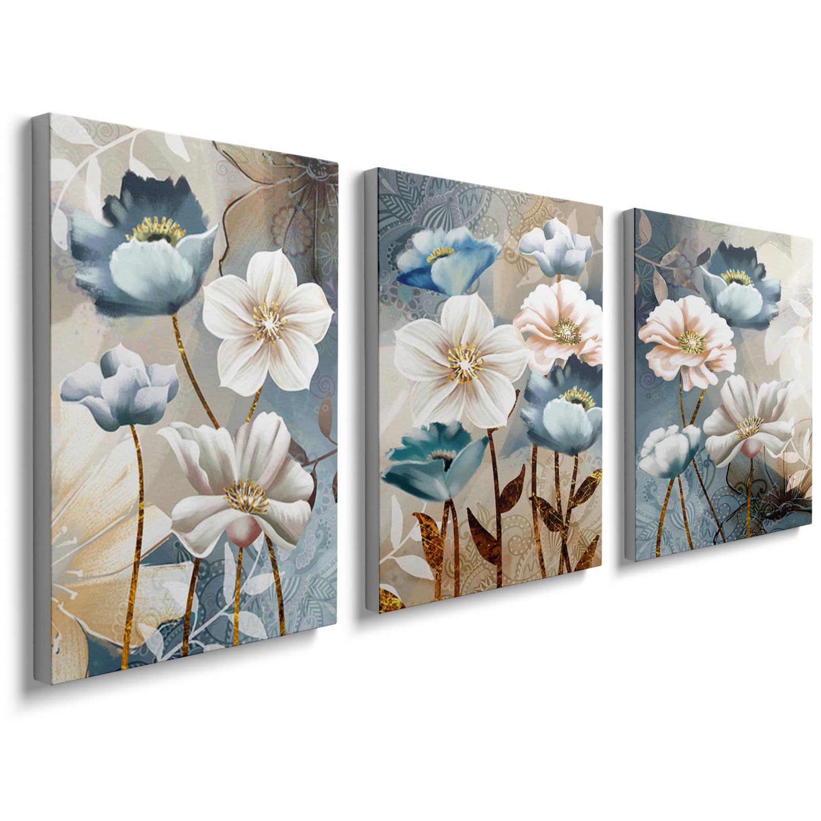 prinfantasy Posters & Prints Pictures for Bedroom Walls Canvas Personalised Photo Painting for Adults Large Flowers Wall Art Picture Print 0605