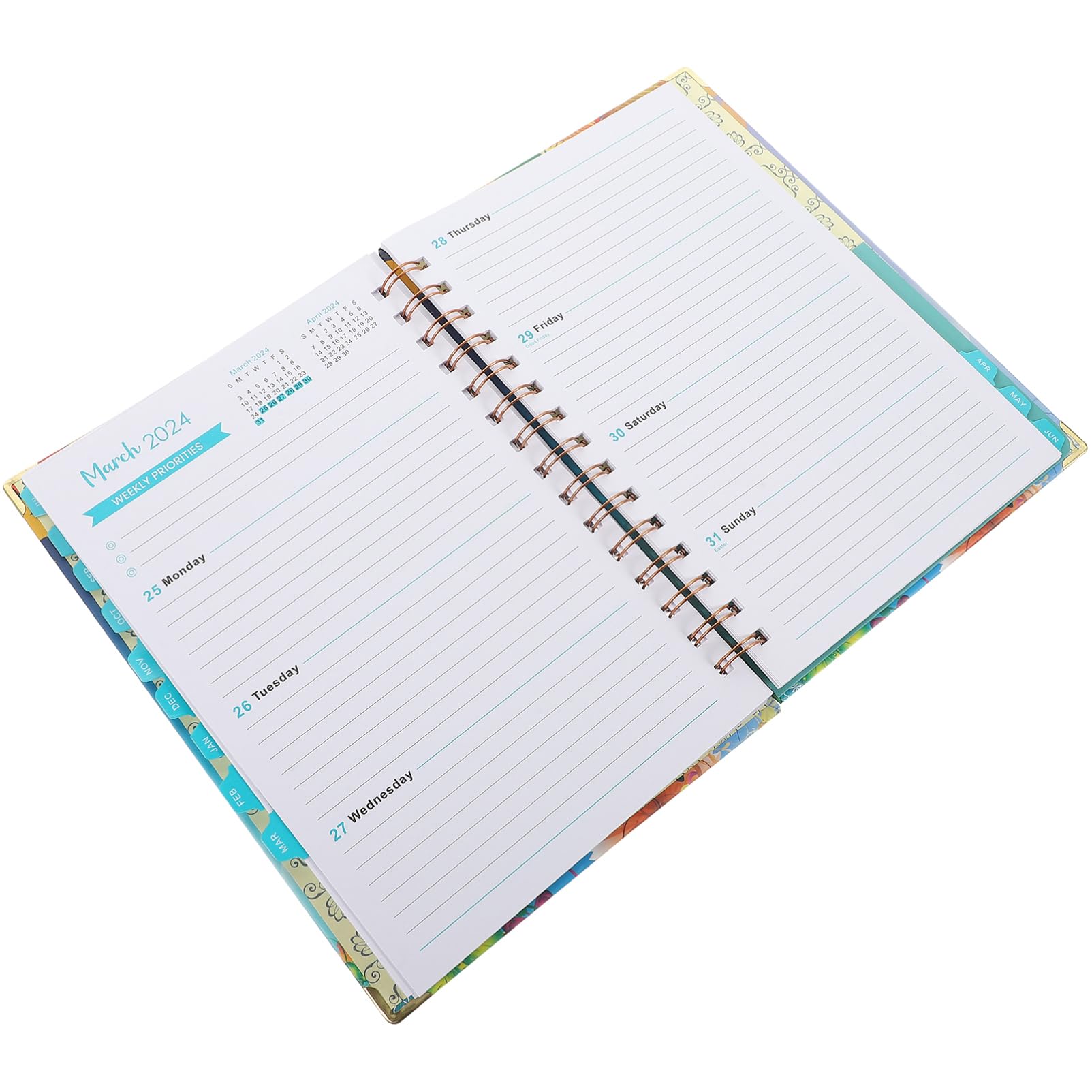 NUOBESTY 5 Pz Libro Agenda 2023 Scrivania Agenda Giornaliera Quaderno Dello Studente Quaderni Per La Scuola Pianificatore Di Calendario Libro Orario Taccuino Con Griglia a Punti Multi Carta