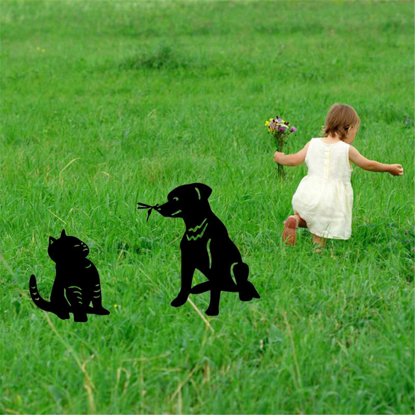 Décorations De Pelouse Chien Piquet Chien Chien Décoratif Décoratif En Métal Chien Décoratif Jardin Piquets Décoration De Jardin De Chien Pour Les Ornements De Pelouse Extérieure Signe De Jardin