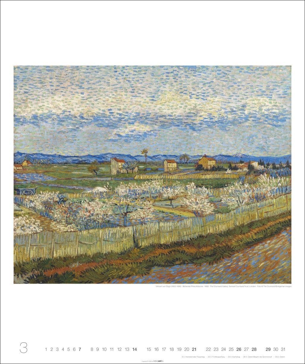 Vincent van Gogh Edition Kalender 2027: Kunstvoller Wandkalender mit den ausdrucksstarken Gemälden des berühmten Künstlers. Großer Kunst-Kalender 2027. 46 x 55 cm. Hochformat