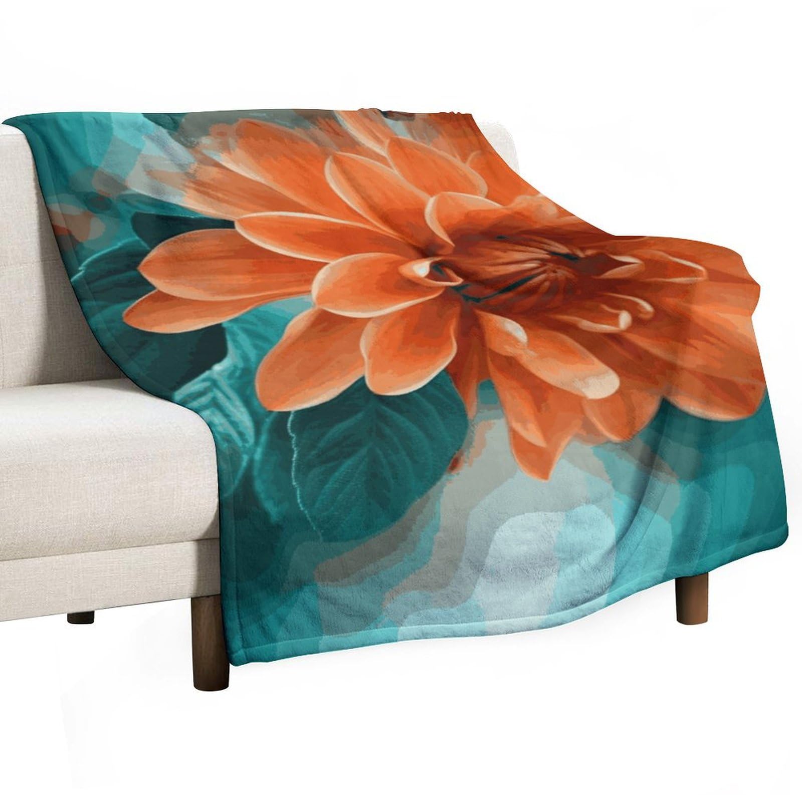 Couverture en flanelle à fleurs pour vos soirées cocooning sur le lit