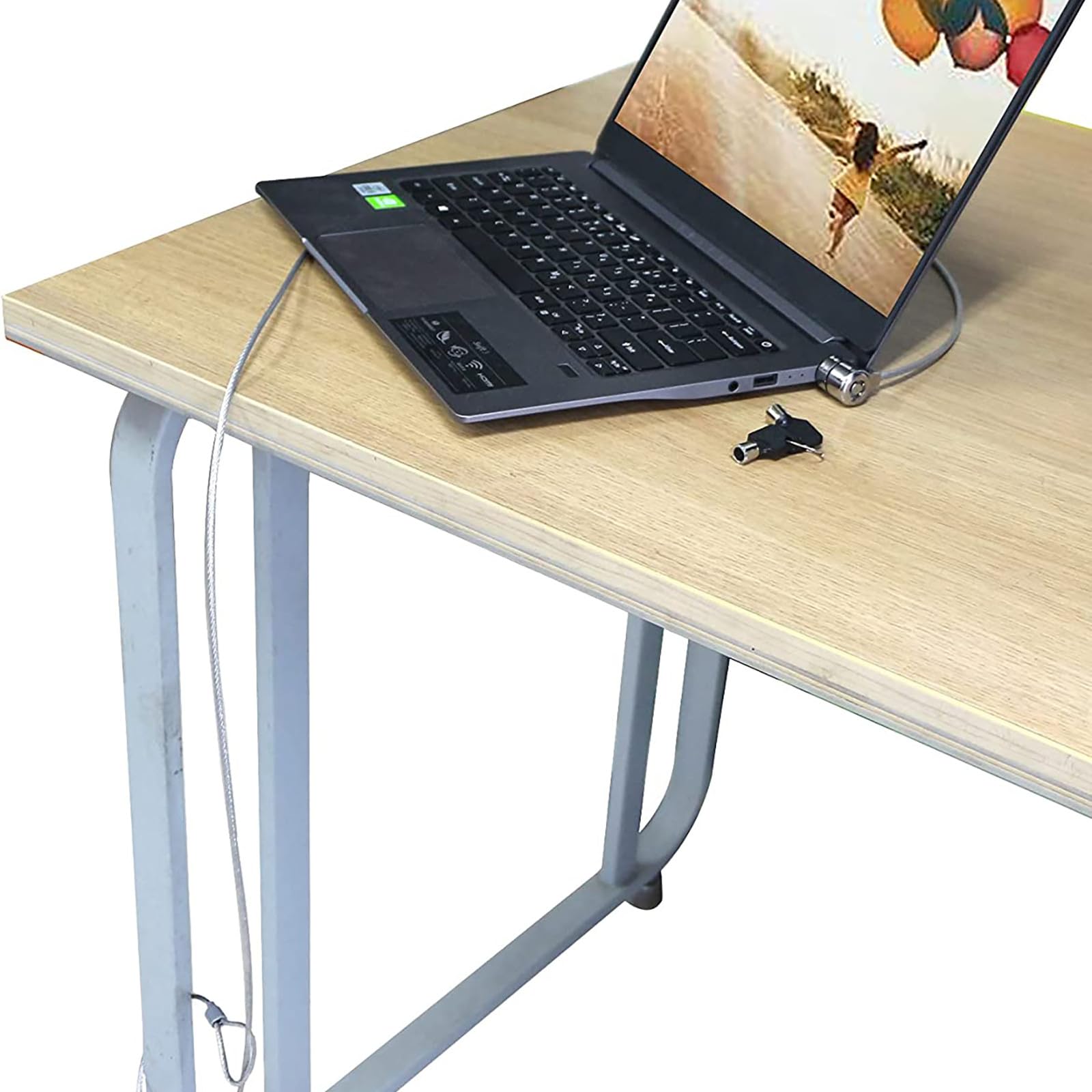 Lucchetto per Laptop in Lega 2 Set Design Flessibile e Facile da Usare, Cavo di Sicurezza Portatile per Protezione del Computer