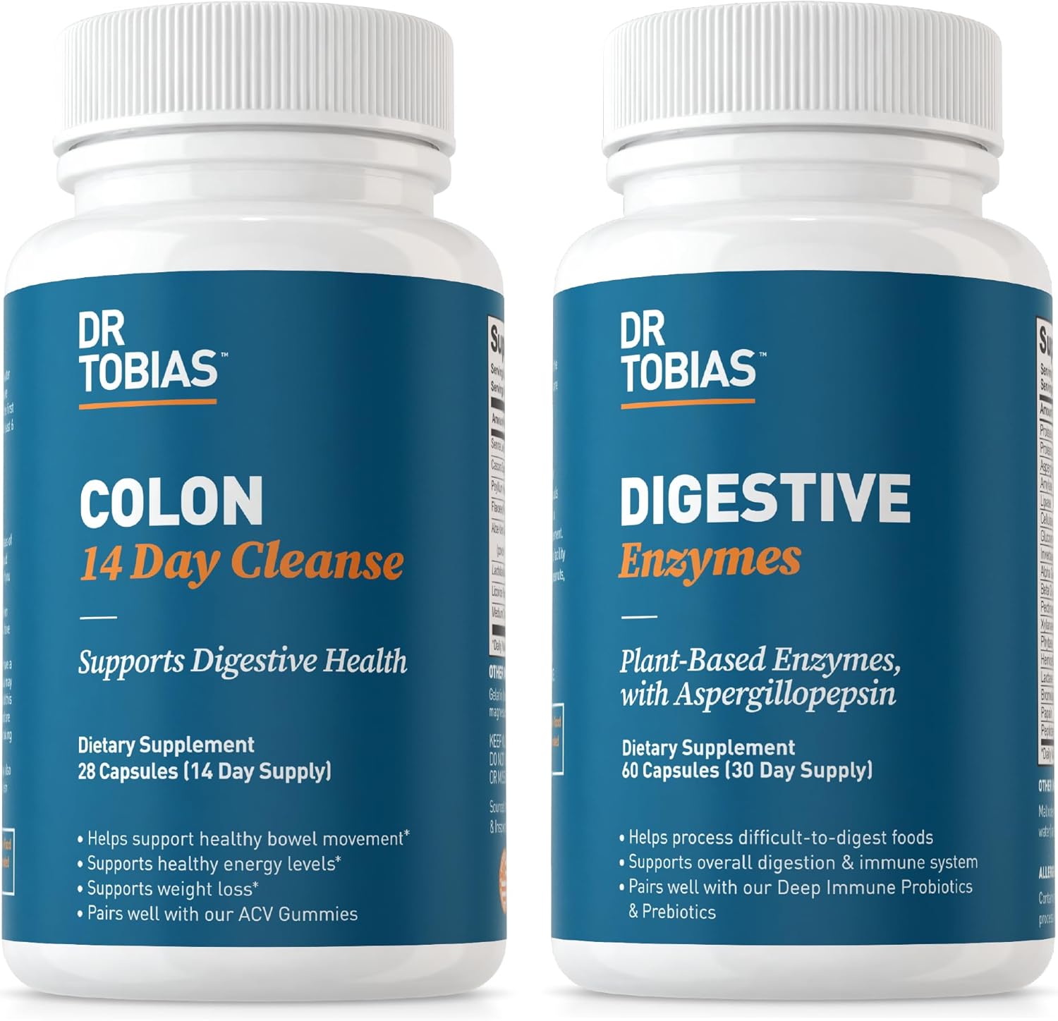 Dr. Tobias Colon 14 Day Cleanse and Digestive Enzyme Supplements with 18+ Enzymes