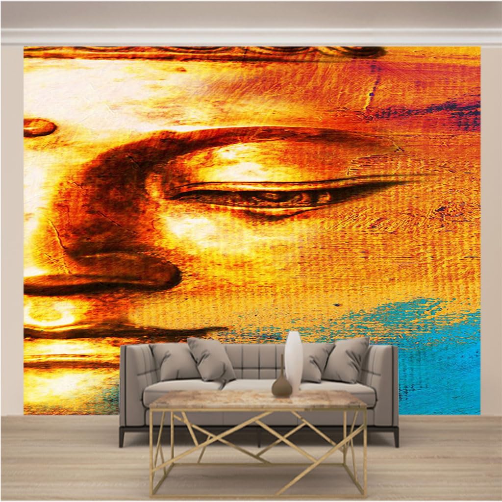 Papier Peint Intissé 3D Bouddha pour Créer une Chambre Zen Adulte