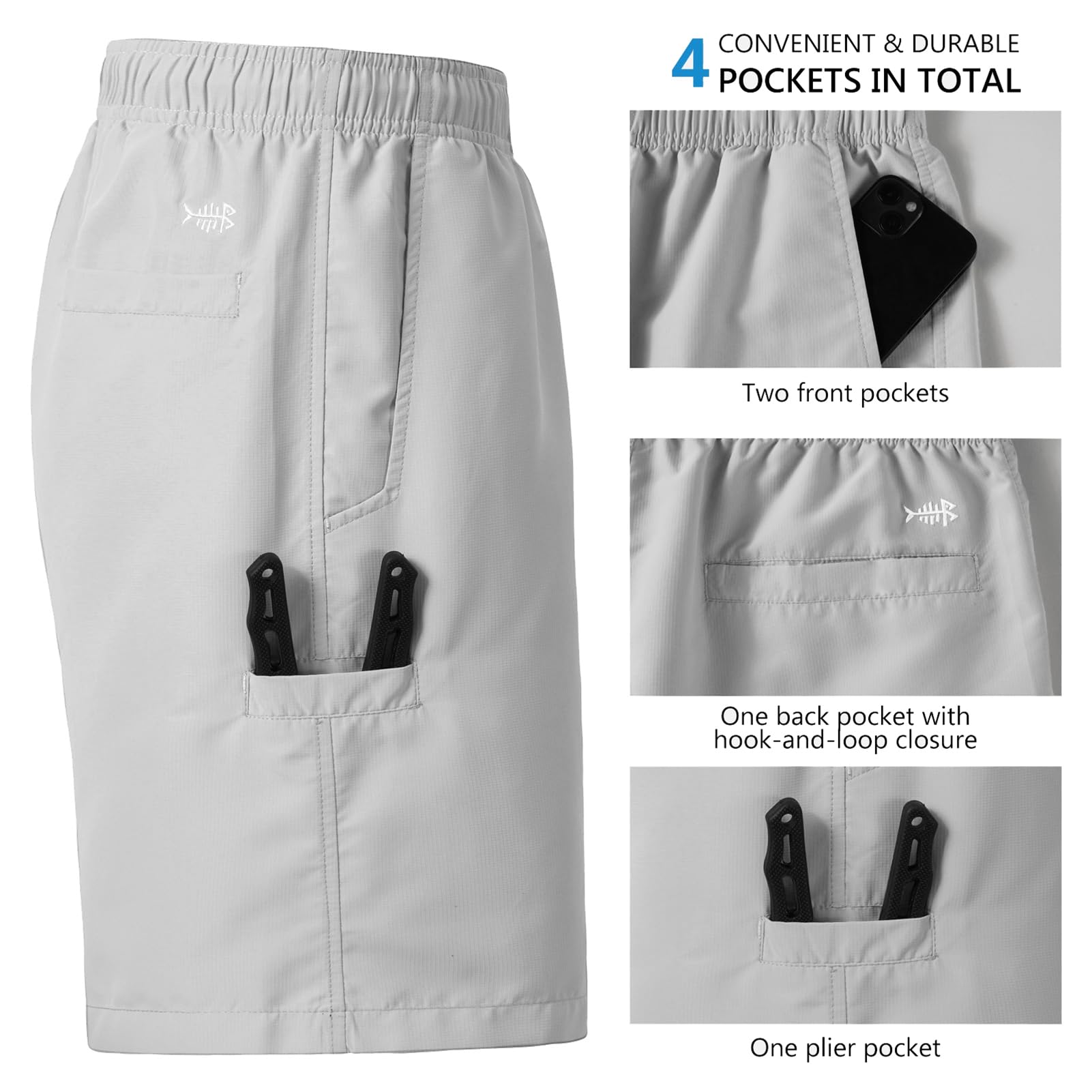 Bassdash Pantaloncini Sportivi Uomo UPF 50+ Pantaloncini Uomo Palestra Shorts Running Sportivi Estivi Fitness Sport Tempo Libero