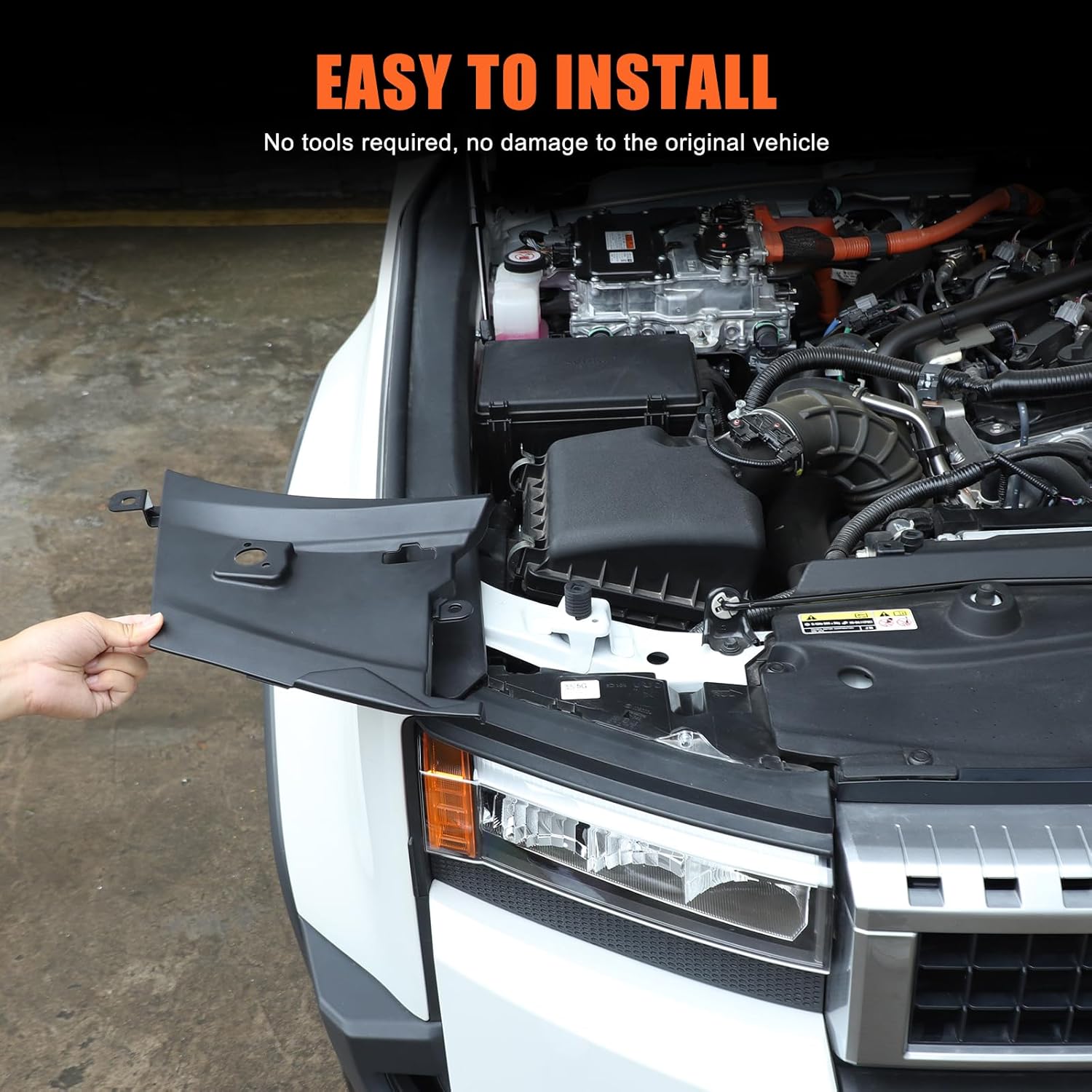 Engine Compartment Side Protection Cover Plates Compatible with Toyota Land Cruiser 250 Prado J250 LC250 2024 2025 2026 Front Headlight Cover Plates, 2PCS