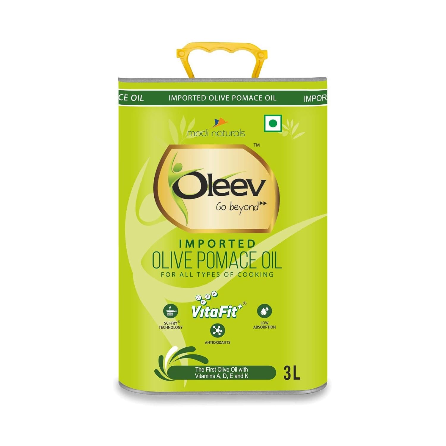 Oleev Olive Pomace Oil for Everyday Cooking, 3L TIN Amazon.in