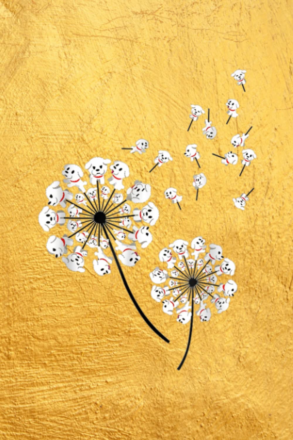 Self Care Acts Planner: Bichon Frise Flower Fly Dandelion Funny Dog Lover