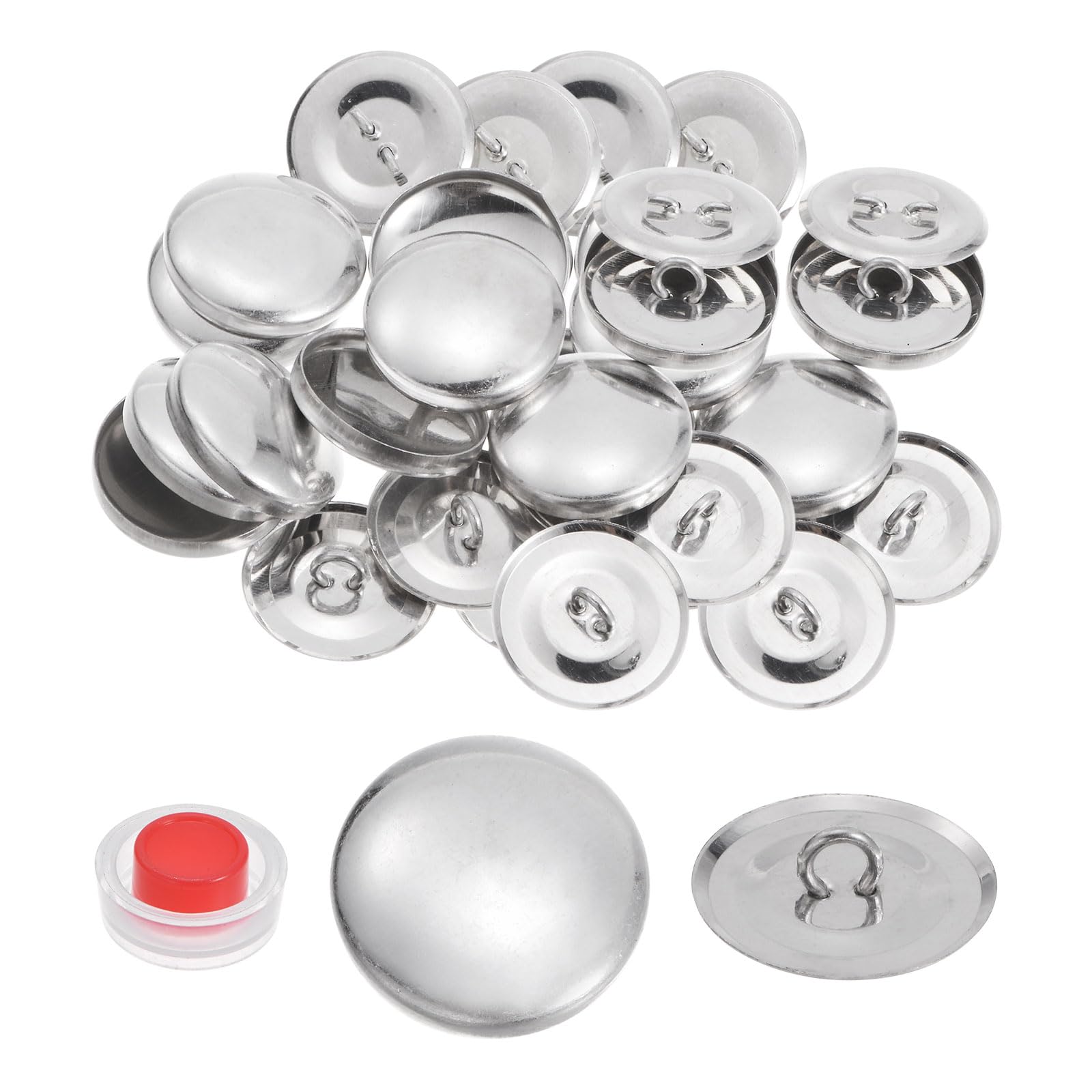 Sourcing Map Lot De 10 Boutons Auto-couvrants 30 L, 19 Mm Avec Dos En