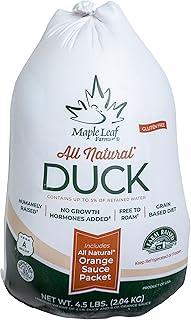 Maple Leaf Farms, Frozen Whole Duck with Orange Sauce, 4.5 lbs.