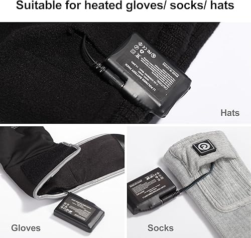 Miniatura 2 de BARCHI HEAT 7.4V 2200MAH Batería Recargable Accesorios para Guantes Calentados Calcetines Sombreros (2PCS)