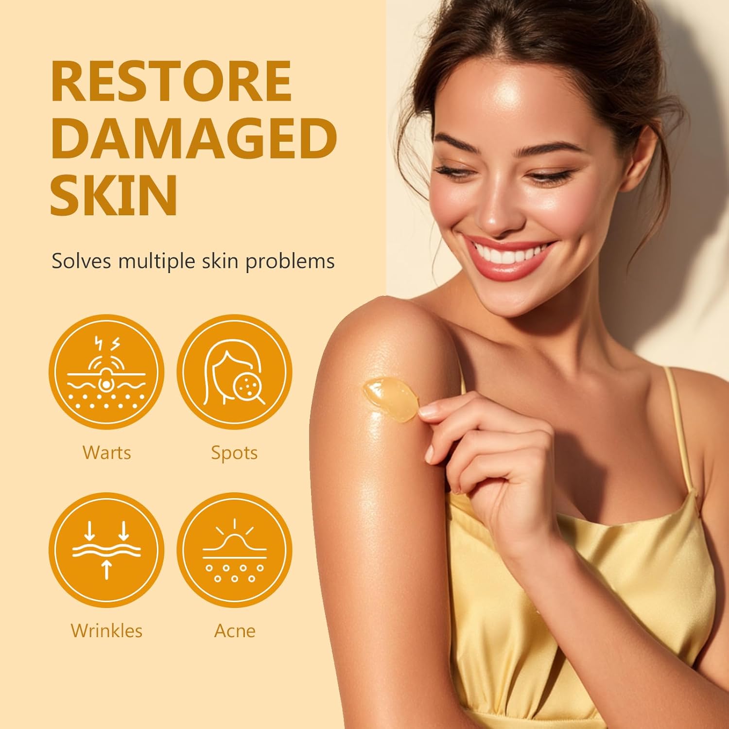 Bee Venom Skin Treatment Cream, Natural Bee Venom Cream Promote Skin Restoration, Improve and Fade Facial Blemishes, Sensitive Skin Care, Firm and Brighten Moisturizer - Image 3