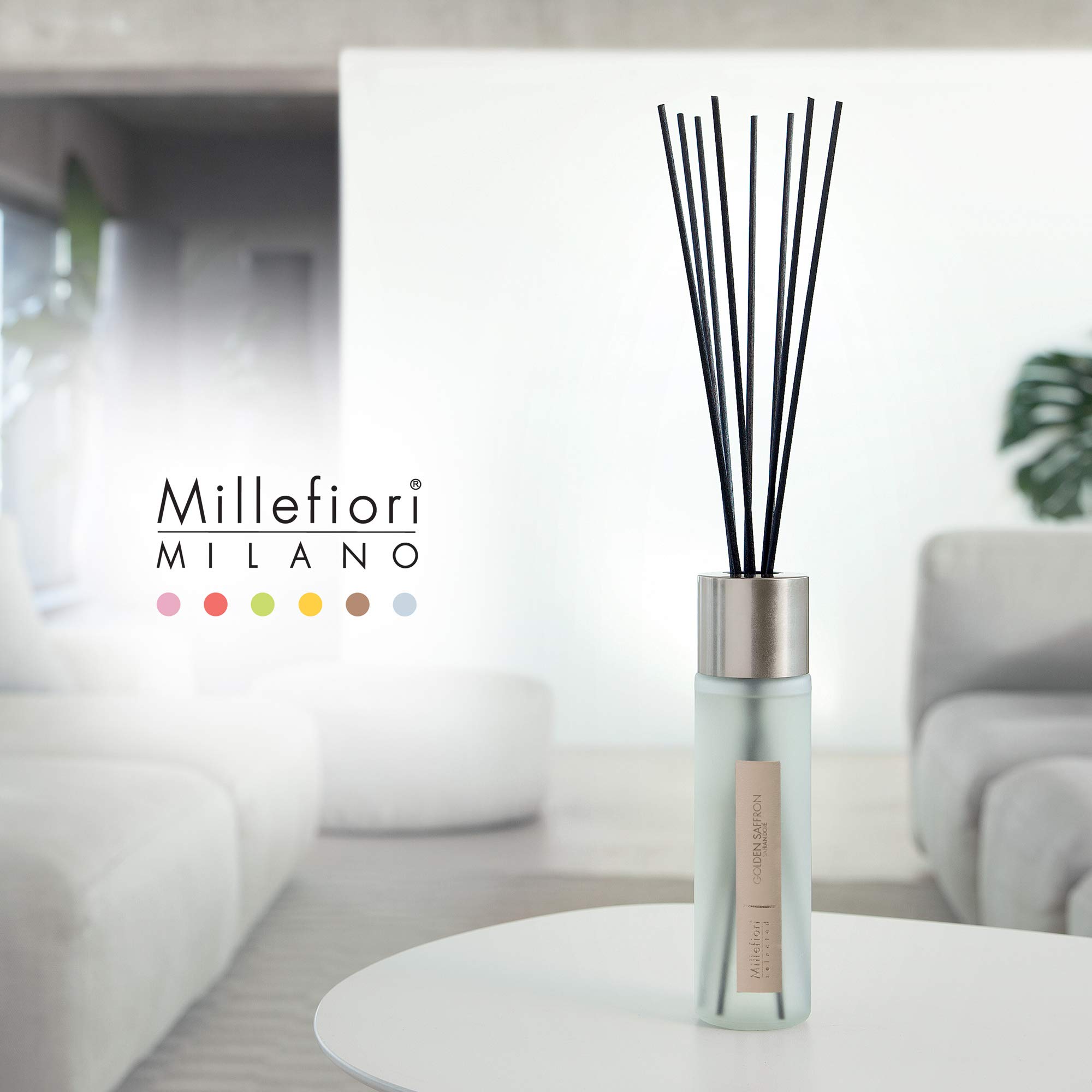 Millefiori Milano Diffuseur à bâtonnets Selected 350 ML Golden Saffron