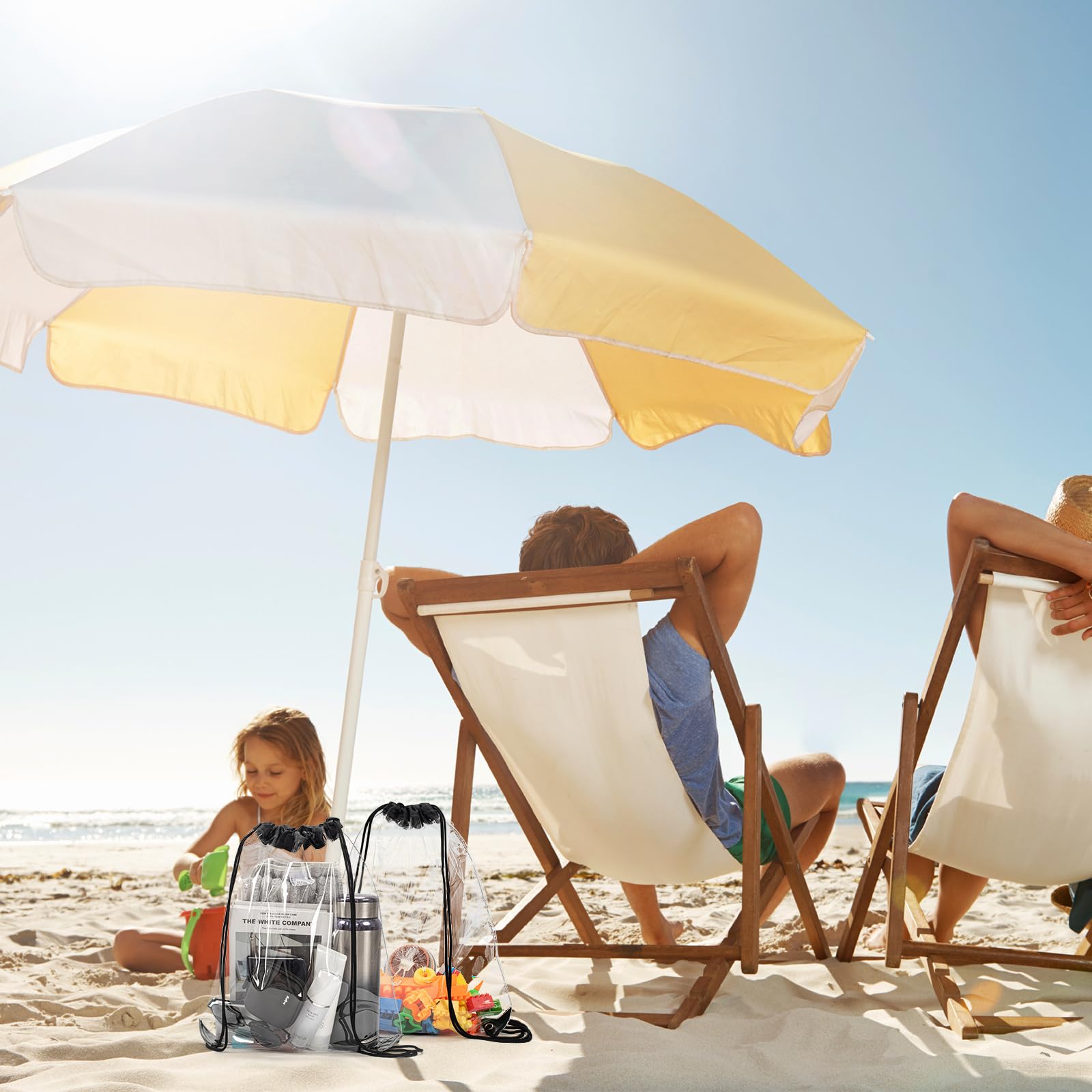 Dzpuhuojz Clear Bag Festival, zaino trasparente, borsa trasparente, per zaino scuola, palestra, viaggio, nuoto in spiaggia