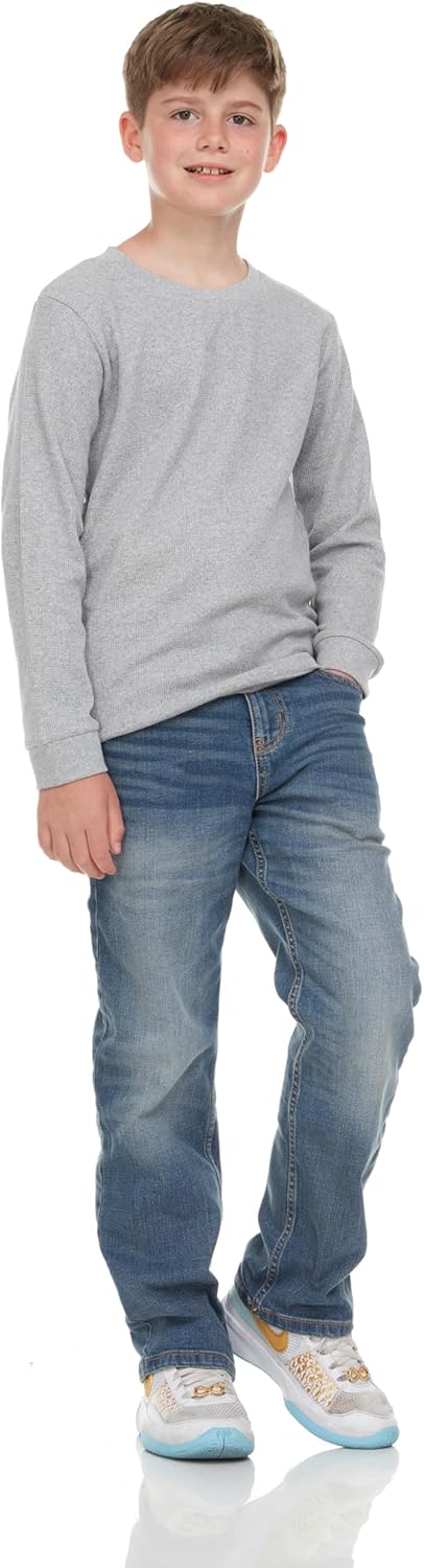 Boys' 2-Pack Long Sleeve Thermal Shirts – Warm & Breathable Tops for School and Play, Sizes 4-18 - Image 3