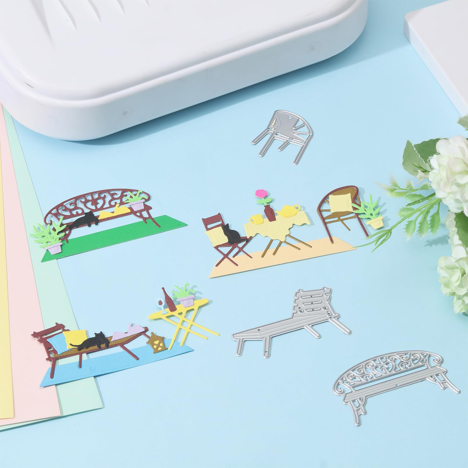 Fustella In Metallo Per Scrapbooking - Cornice Cielo Cucito 10,8x10,8 Cm - Taglio E Goffratura Per Biglietti E Album