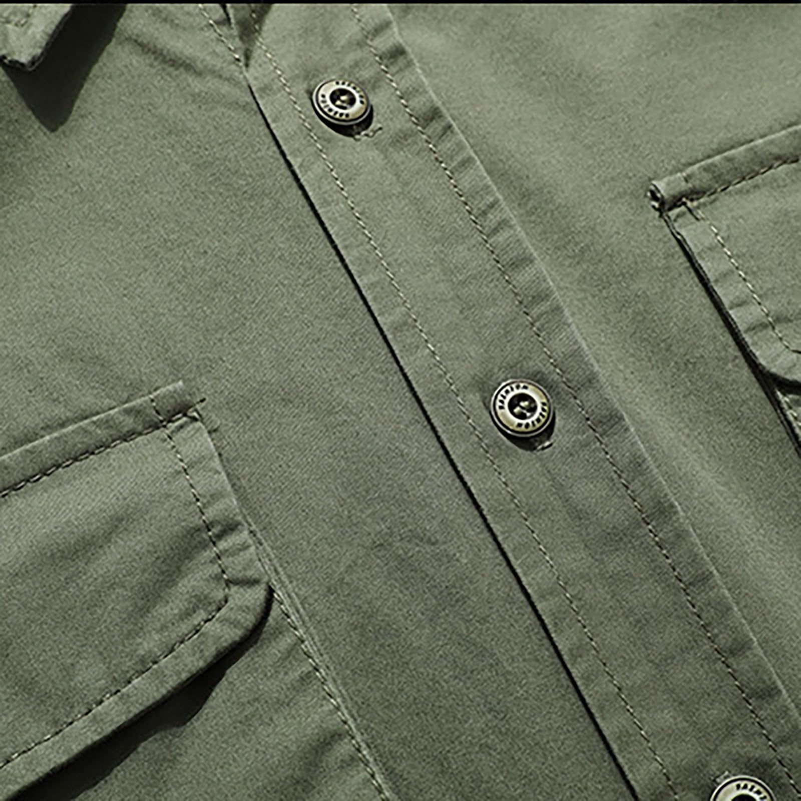 Camisa de safari para hombre, manga larga, de secado rápido, camiseta funcional para senderismo, pesca, camisa de trabajo para exteriores, camisa táctica de manga larga con botones, transpirable,