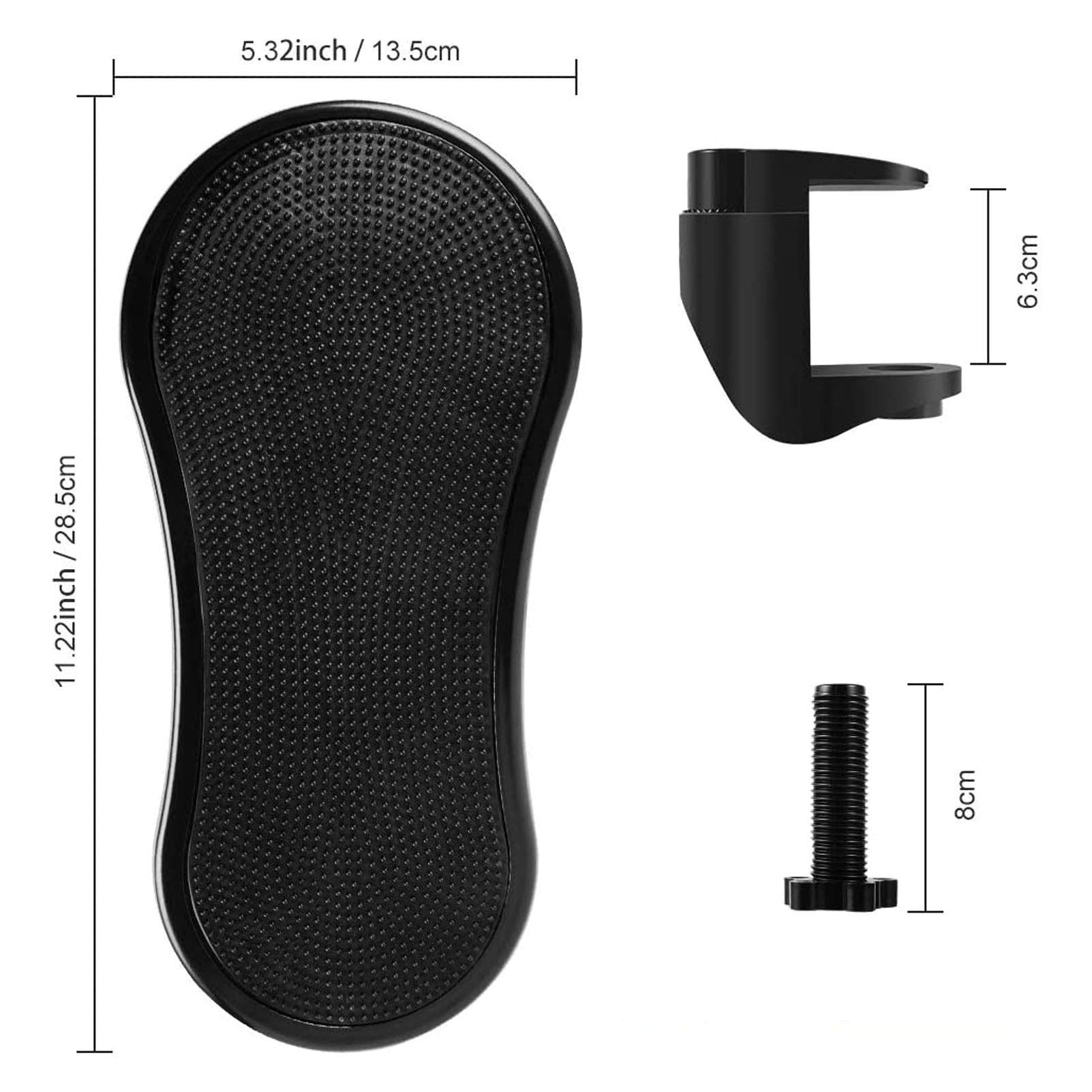 Cuscino per poggiabraccia per computer da massaggio, estensore per poggiapolsi girevole regolabile ergonomico per gomito, supporto per braccio mouse tastiera home office per rilasciare lo stress ed