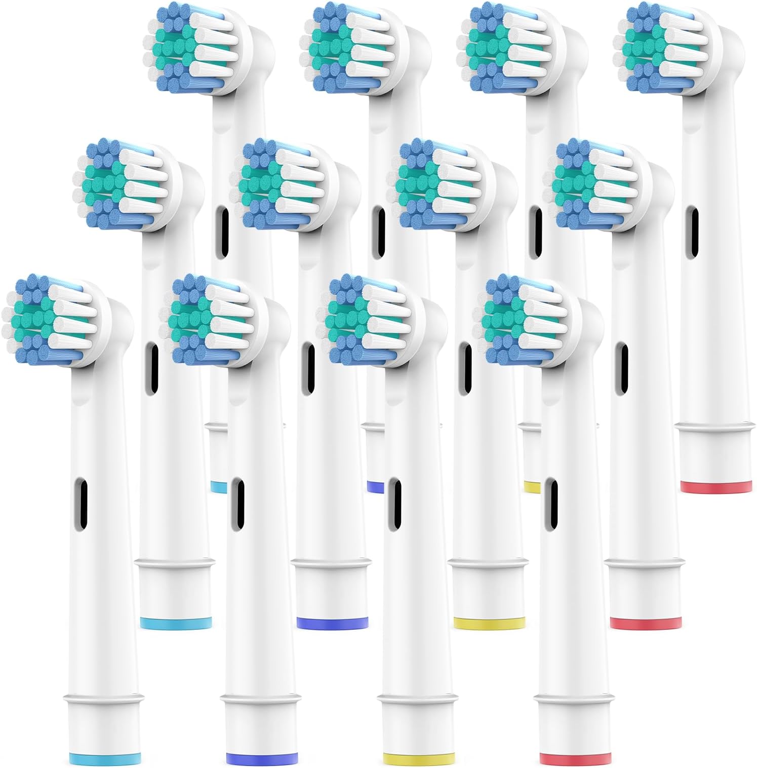 Toothbrush Heads for Oral B, 12 Pack Professional Electric Toothbrush Replacement Heads Medium Soft Dupont Bristles Replacement Toothbrush Heads Precision Clean Brush Heads Refills
