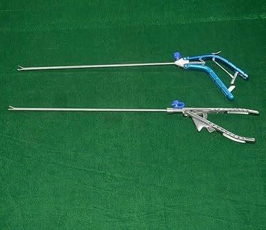 ADDLER Laparoscopic Needle Holder Straight/Curved Jaw Storz Pattern V Type 2 PC