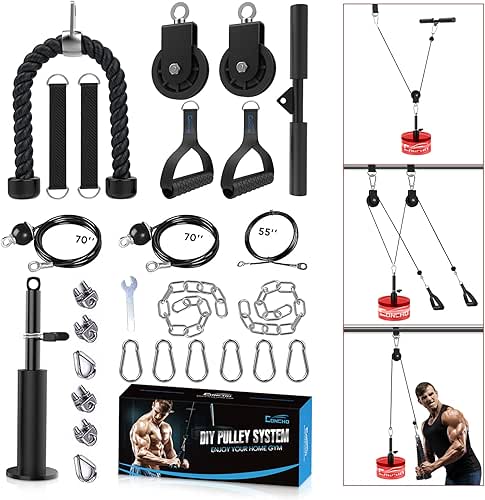 Concho Weight Pulley System, Upgraded Cable Pulley System Gym with