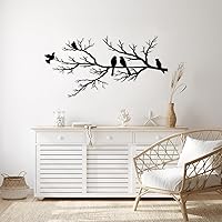 Vista 4 de seemy Decoración de pared de arte metálico, decoración de pared de metal, decoración de pared negra, decoración de pared de metal para sala