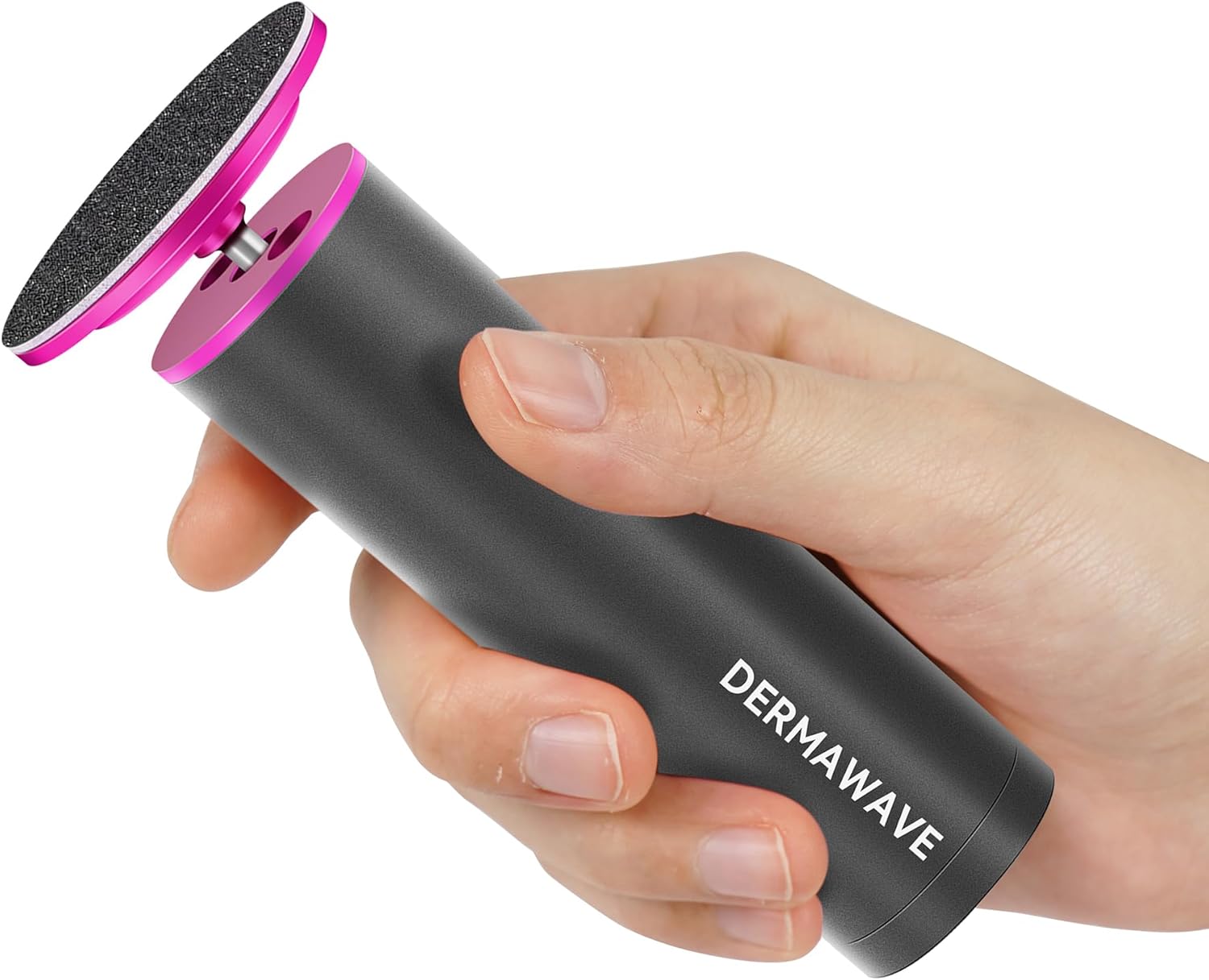 DERMAWAVE Electric Callus Remover for Feet with 60 Sandpaper Discs, Adjustable Speed Professional Foot File Electric Heel Grinder Sander Pedicure Tool for Men & Women