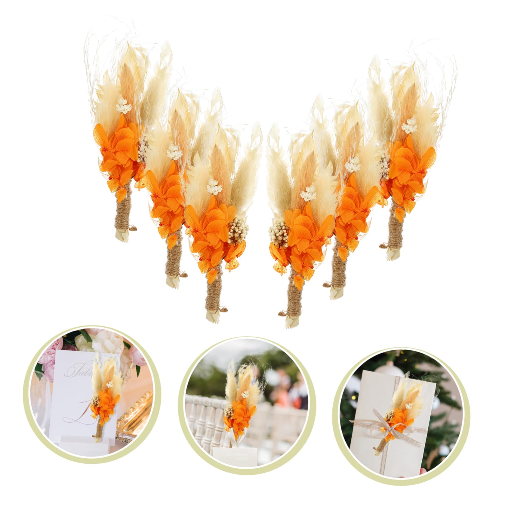 Alipis 3 Pièces 6 Fleur Préservée Fleurs Préservées Décor D'hortensia Bouquet De Fleurs Séchées Plante D'hortensia Fleurs Vases Plantes Fleurs Séchées Naturelles